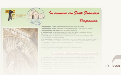Solennità di San Francesco 2026 – Santuario “Maria SS. della Croce” (Francavilla Fontana)